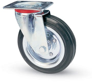 RUOTA INDUSTRIALE D 180 MM GOMMA 80 PIASTRA GIR- AVO- 1,0 pz