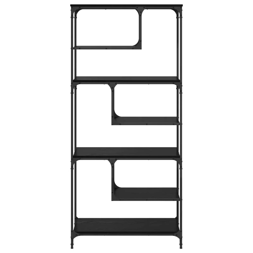 Libreria Rovere nero 81 x 36 x 176 cm Legno multistrato