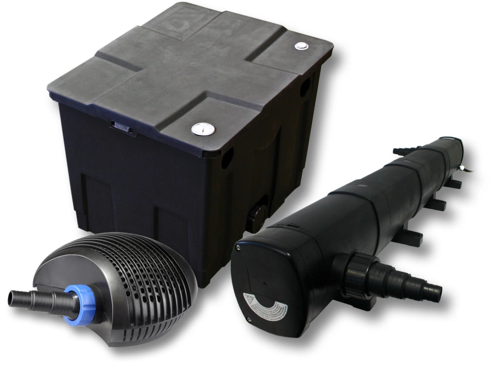 Set per laghetti filtro 12000l chiarificatore UVC 72W pompa CTF ECO 40W