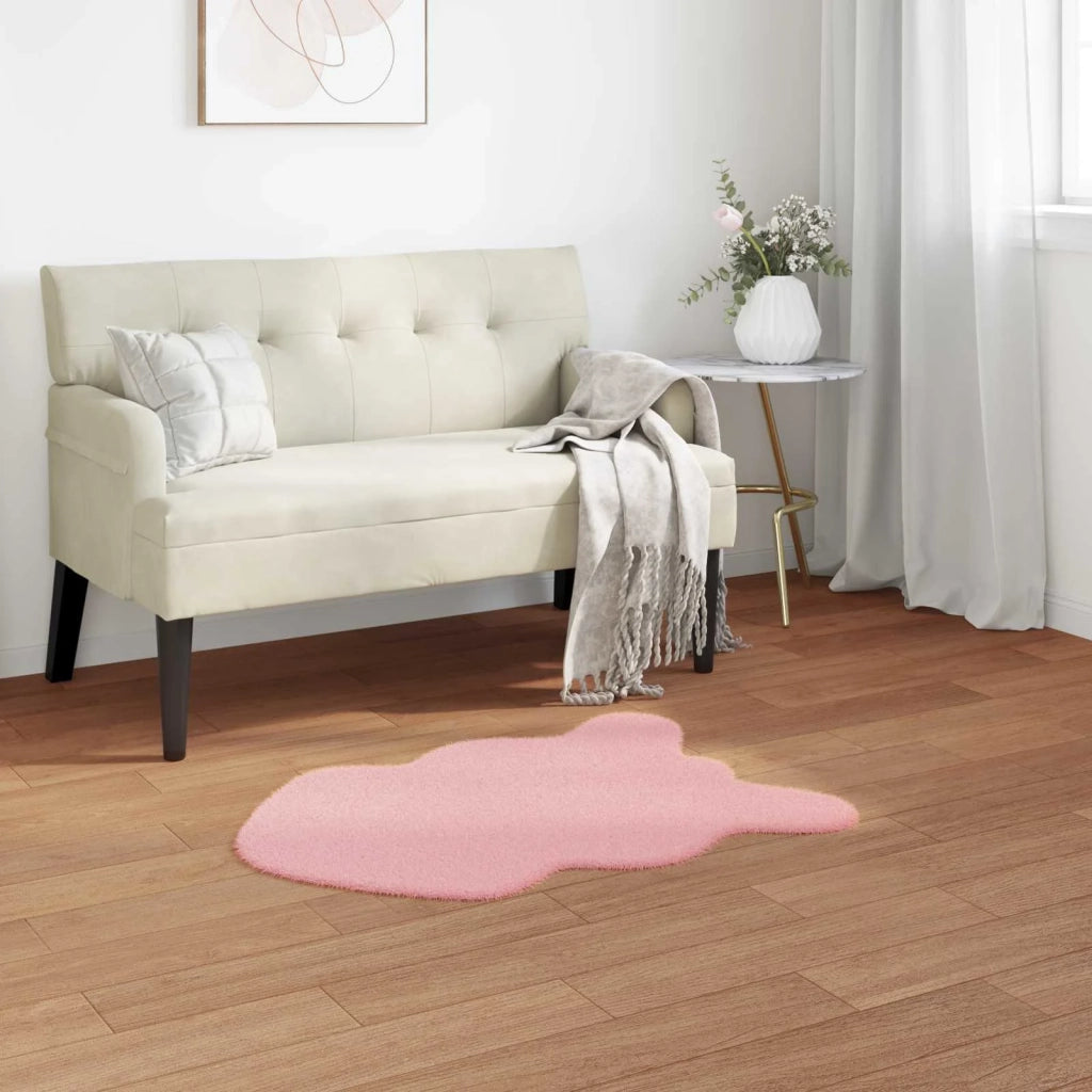 Tappeto antiscivolo in sintetica di coniglio OLITE Rosa 42021717