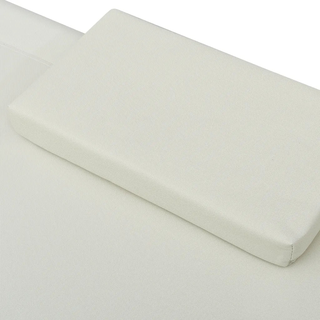 Lettino da Esterno in Tessuto Crema CFW5429918