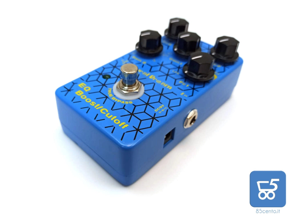 Pedale per Chitarra EQ Boost Cutoff Aural Dream parametro EQ, filtro Shelf e filtro Peak True Bypass - EX DEMO privo di alimentatore