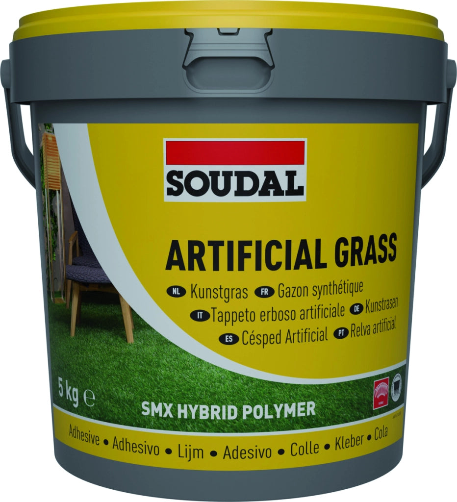 Soudal ADESIVO PER TAPPETI ERBA ARTIFICIALE ''ARTIFICIAL GRASS'' Kg. 5 , col. Verde