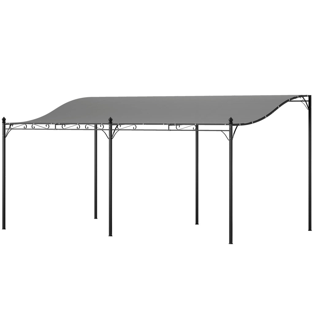 Pergola 3x5 m ¨C zephmum ¨C Tessuto impermeabile, telaio in metallo, grigio scuro