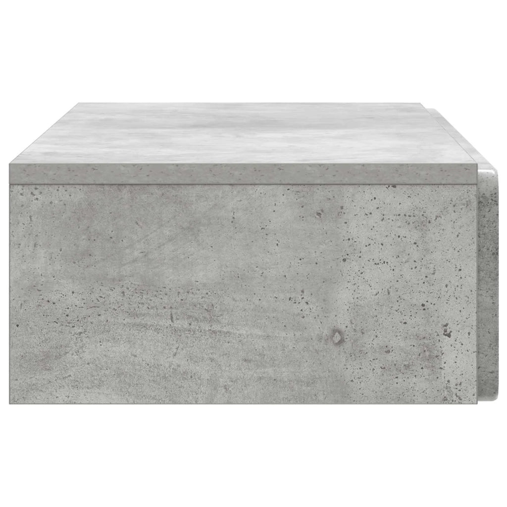 Tavolino da Parete Laterale Grigio Cemento 87,5 x 34,5 x 17 cm 898328
