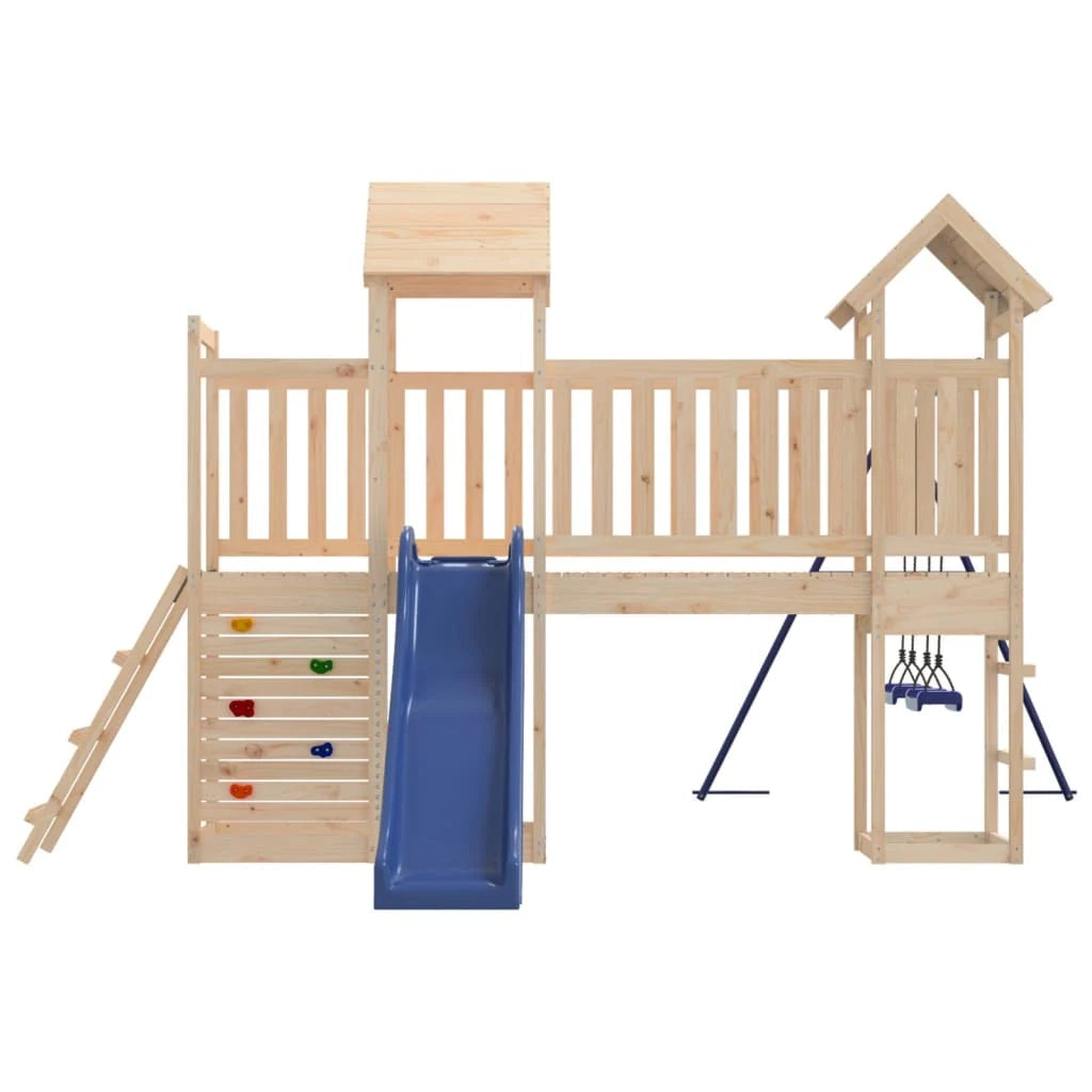 Altalene per parco giochi all'aperto scivolo altalene robuste giochi da giardino 505 x 332 x 214 cm legno di pino massiccio 02_0004733