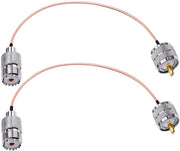 Cavo UHF RG316 SO239 cavo coassiale con connettore RF a bus 8 pollici PL259 ponte pigtail 50 ohm radio CB 2 pezzi
