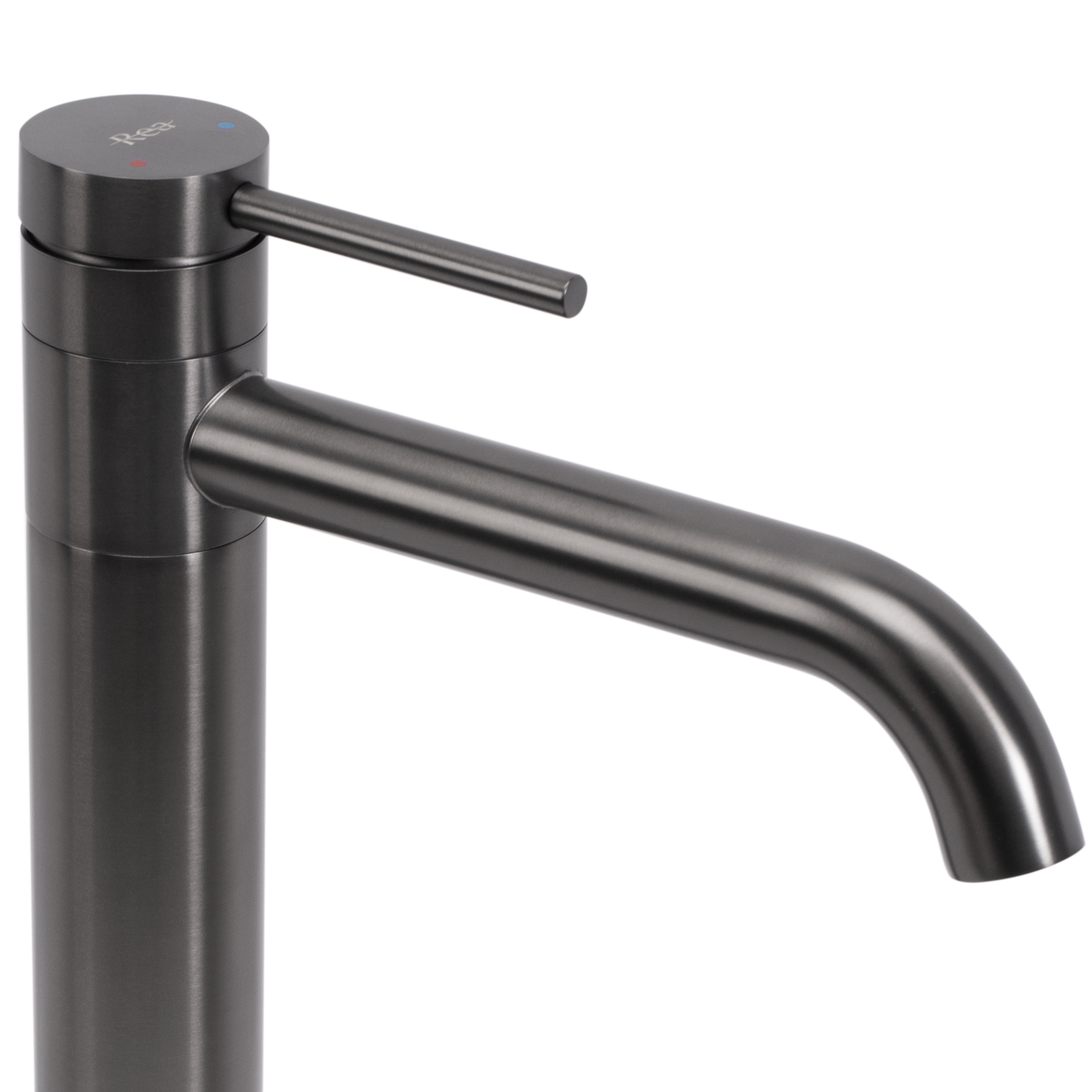 Rubinetto Da Bagno Rea Lungis Gun Grey Super High