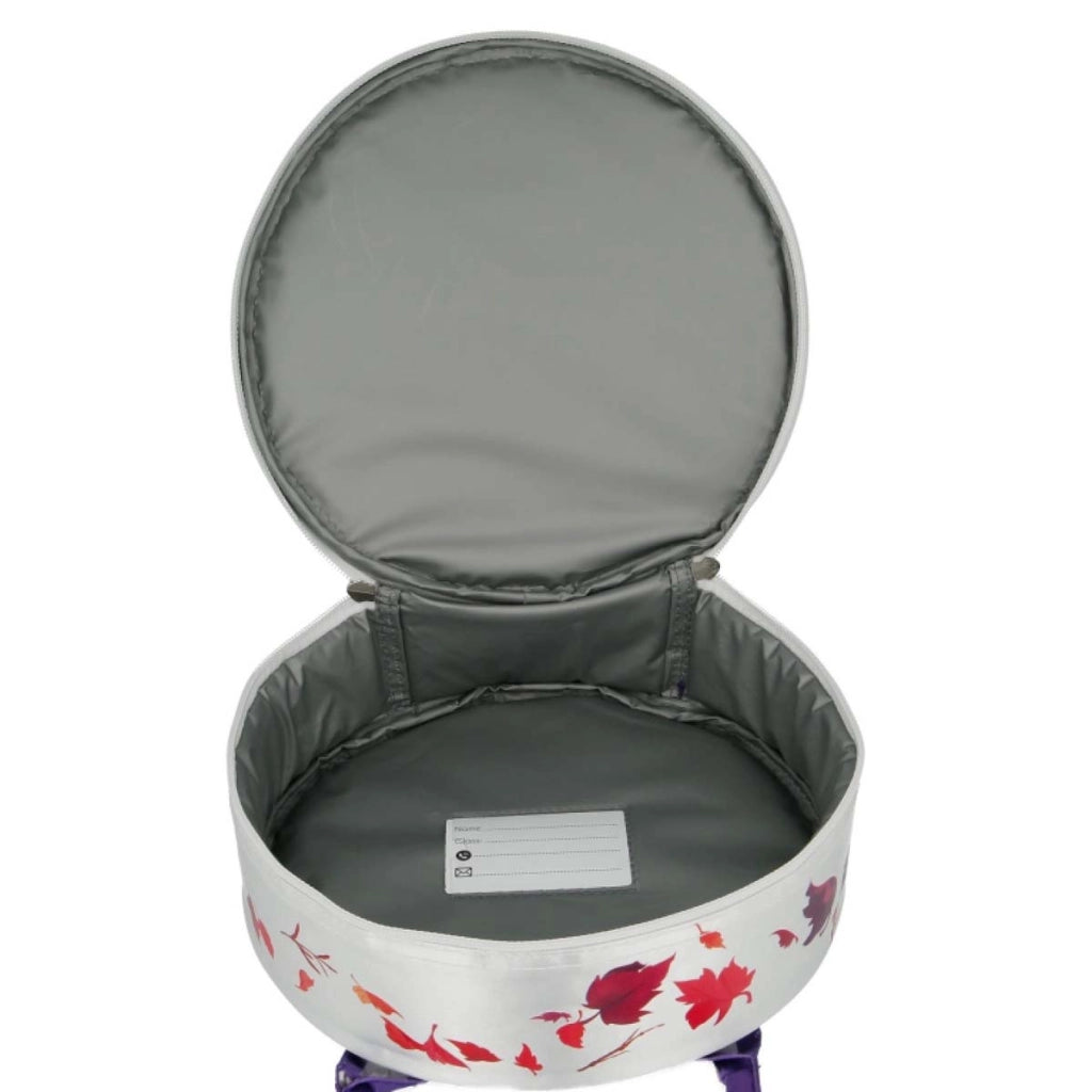 Borsa Termica Rotonda per il Pranzo con Paillettes e Manici 24x8cm Blu Frozen