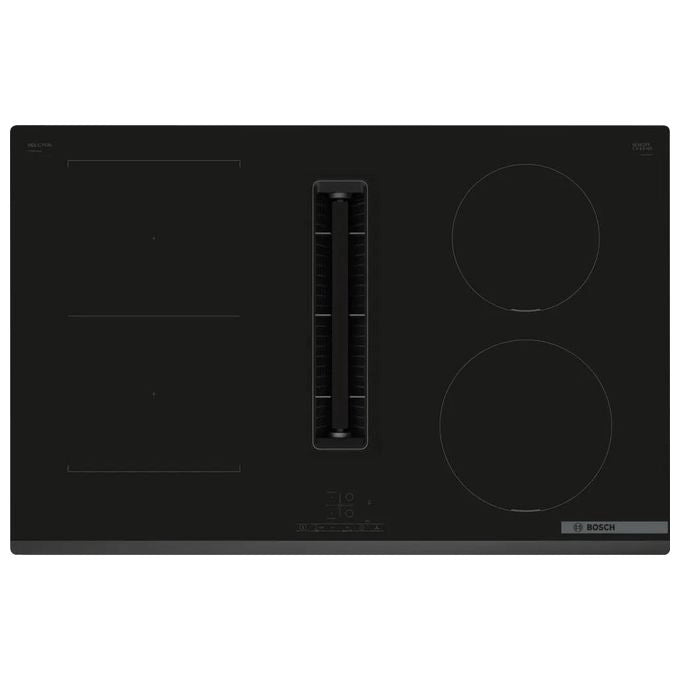 Bosch Serie 4 PVS831B16E Piano con cappa integrata 80 cm CombInduction Nero Classe B