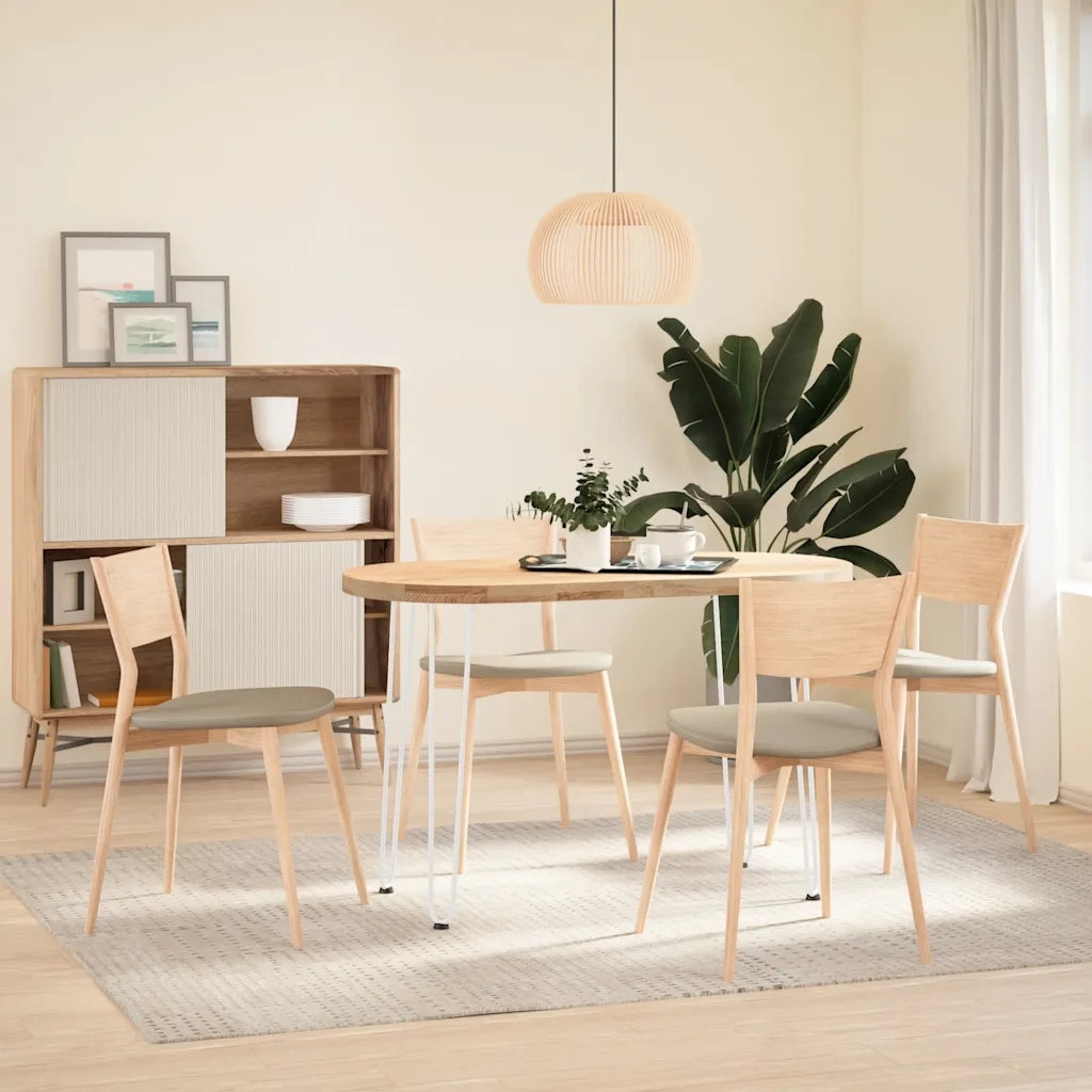 Gambe a forcina per tavoli consolle 4 pz Bianco 72 cm Acciaio massiccio