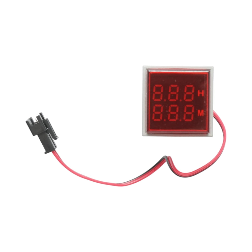 Indicatore digitale delle ore di funzionamento LED rosso 0-999H, 220V/380V AC Ø 22mm Breckner Germany