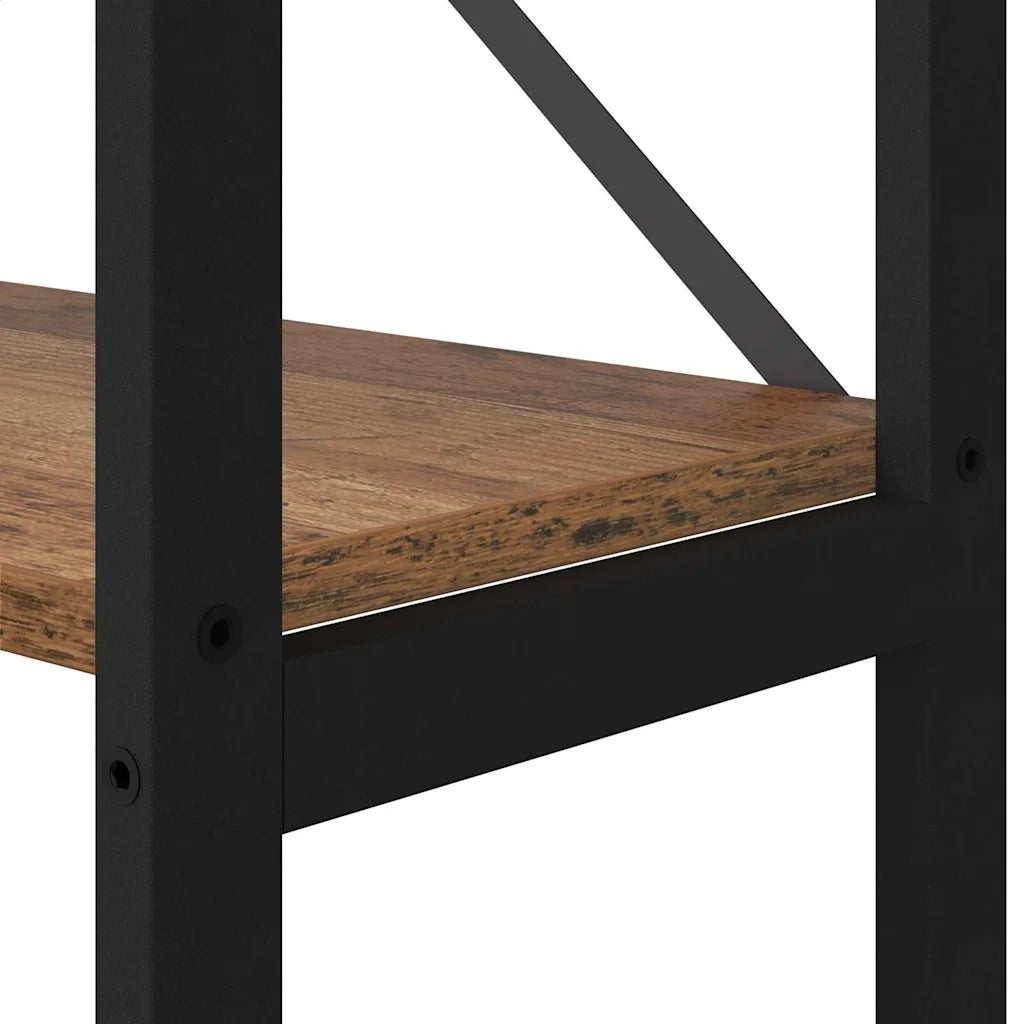 vidaXL Libreria Legno vecchio 40 x 30 x 153 cm Legno multistrato