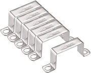 Ferramenta per tubi in acciaio inossidabile - forma a U - dimensioni 60mm x 40mm - 6 pezzi - beigli per tubi
