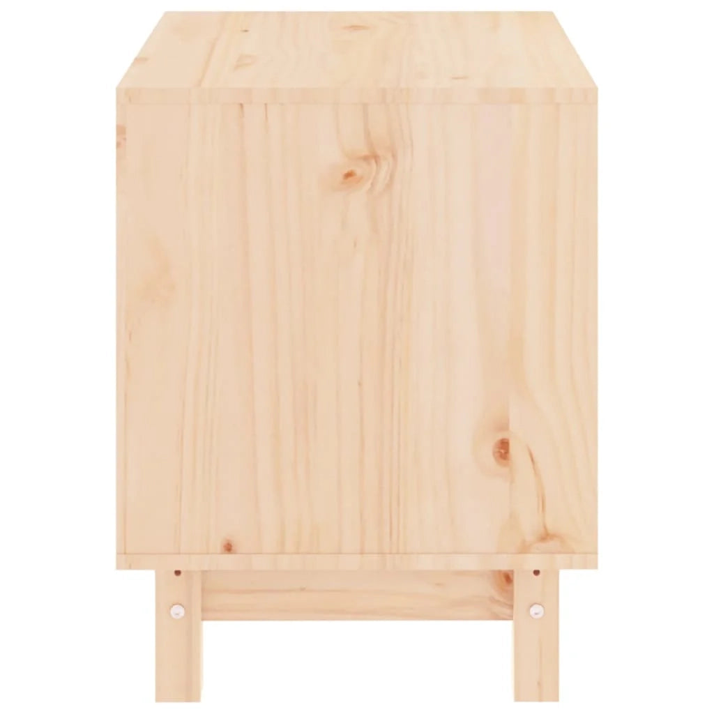 Cuccia per cani 50 x 40 x 52 cm in legno massello di pino marrone 02_0043440