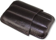 Etui per sigarette in pelle premium per 3 sigarette - accessori per fumatori all'aperto - Mezzanine (marrone) [Inclusi parole chiave: sigarette, accessori per sigarette] Cassetto per sigarette