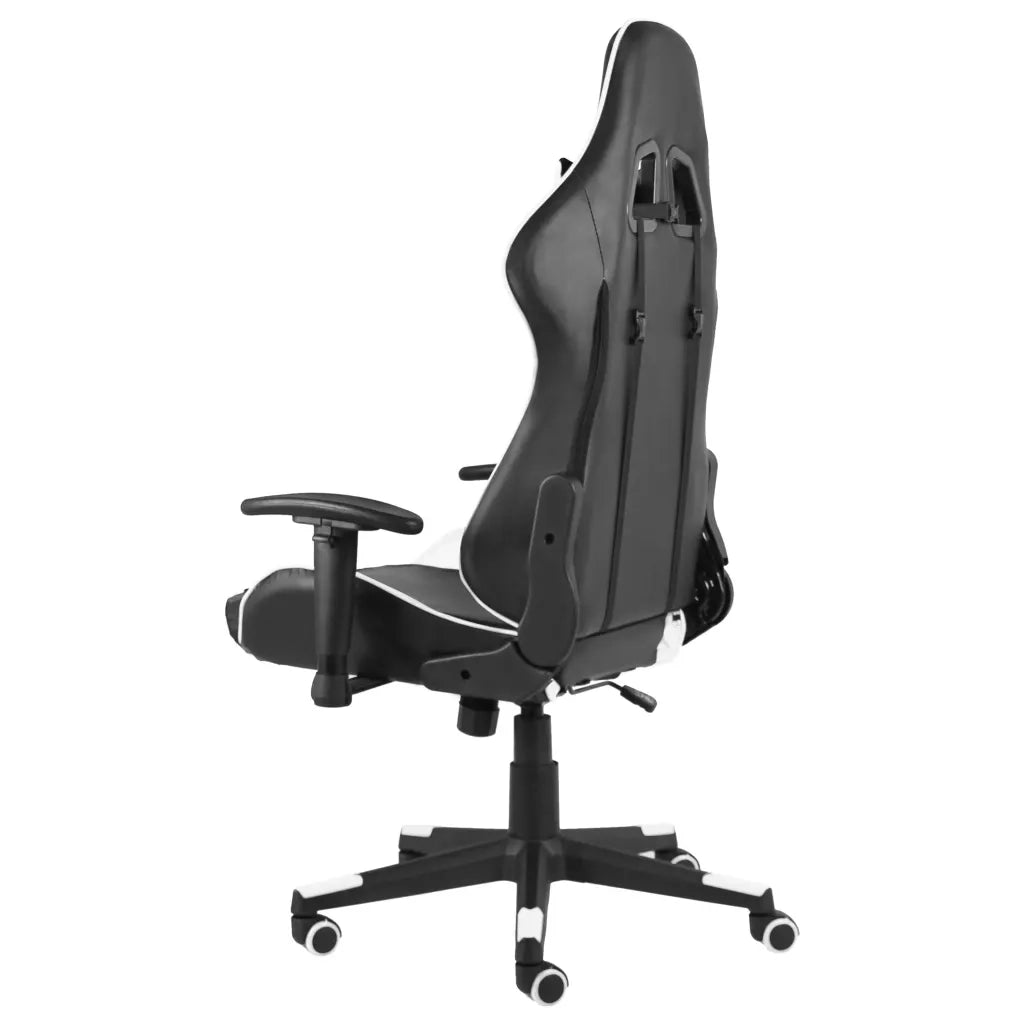 Sedia da Gaming | Sedia da e-sports Girevole Bianca in PVC