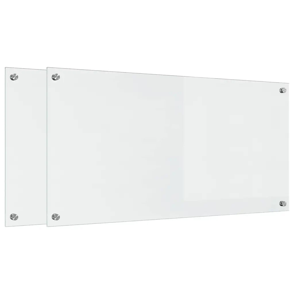 Schienale da cucina 2 pz Trasparente 100 x 50 cm CFW1505819