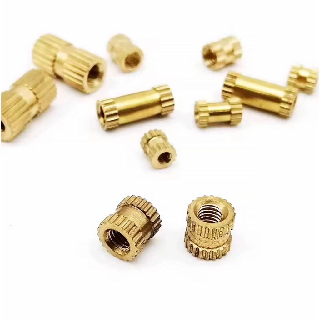 Set Inserti Filettati Rosfix 520 – M2/M2.5/M3 in Ottone | Per Plastica, Laptop, Stampa 3D | Superficie Zigrinata