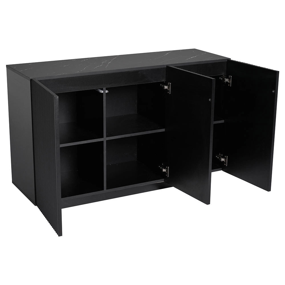 Buffet LED - Xylo - 120cm marmo nero Bluetooth