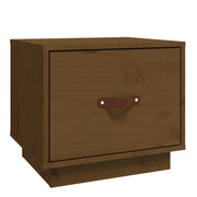 Comodino | Armadio da Notte | Mobiletto da notte ambra 40x34x35 cm in Legno Massello di Pino