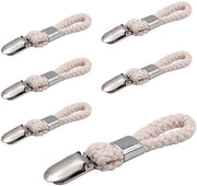 Clip per asciugamano 6 pezzi - Clip in cotone - Clip metallica - per appendere asciugamani - clip per asciugamani da spiaggia - sostegno a distanza senza danni - appendi asciugamani