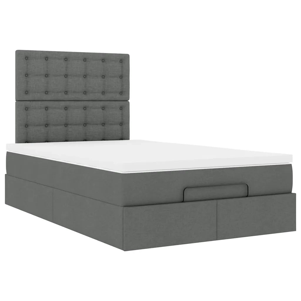 Struttura Letto Pouf con Materasso 80x200 cm in Tessuto 3313307
