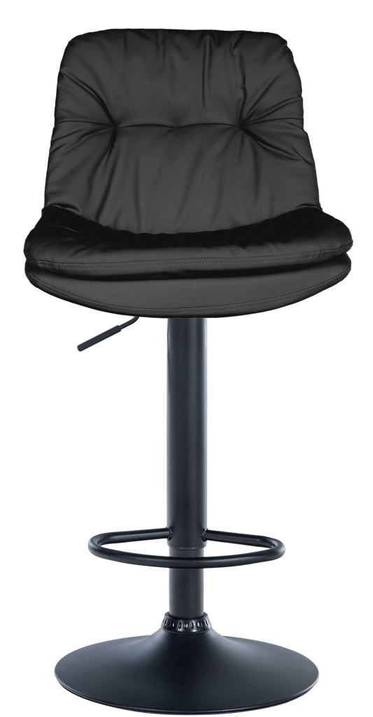 Barhocker Laurel Kunstleder schwarz