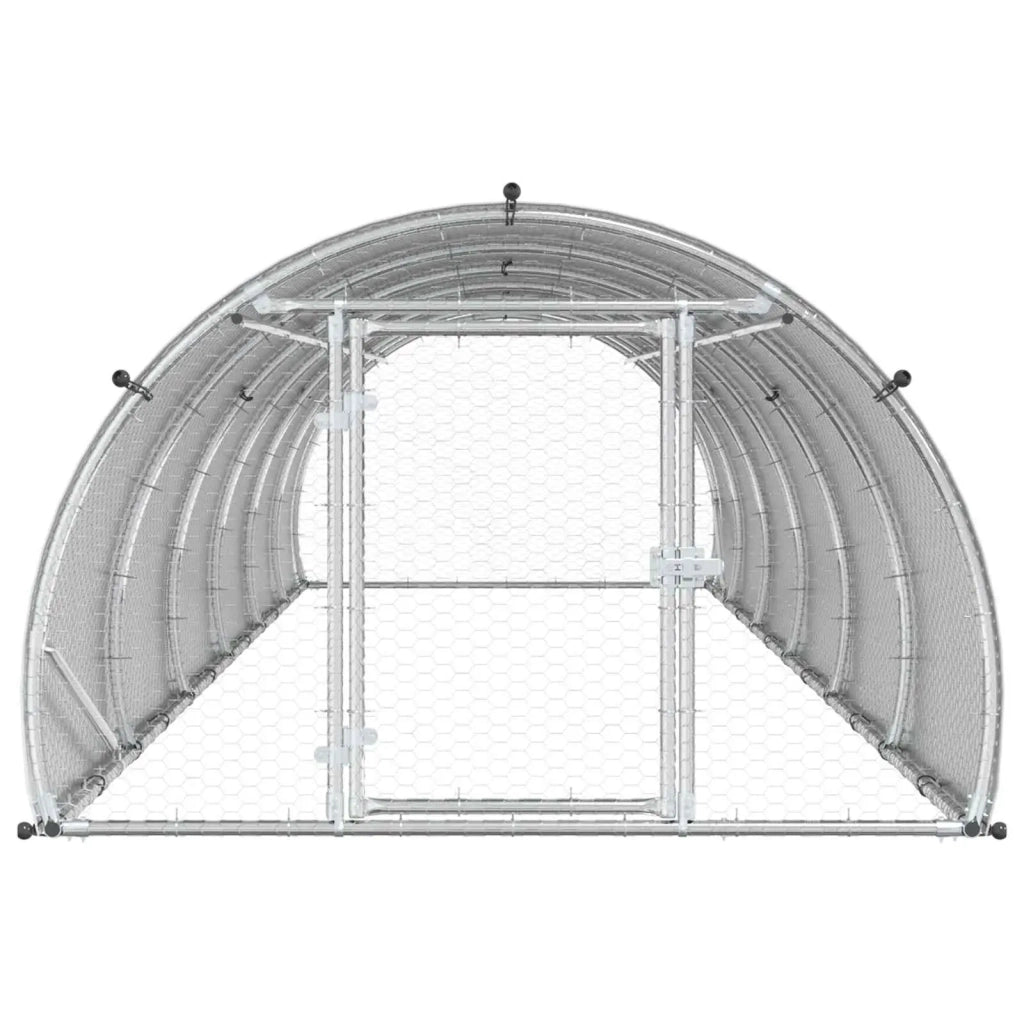 Pollaio Argento 600 x 150 x 100 cm Acciaio zincato 3434672