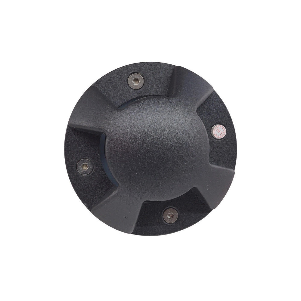 Trade Shop - Faretto 5w Watt Led Segnapasso Terra Tondo Incasso Ip65 Luce Bianca Calda 3000k -