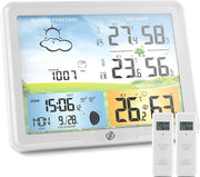 Stazione Meteorologica Digitale per Interno e Esterno - Idrometro - Termometro - Misuratore di Umidità dell'Aria - Versione Avanzata