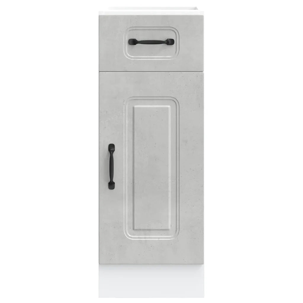 Base da Cucina Kalmar Grigio Cemento in Legno Multistrato 853461