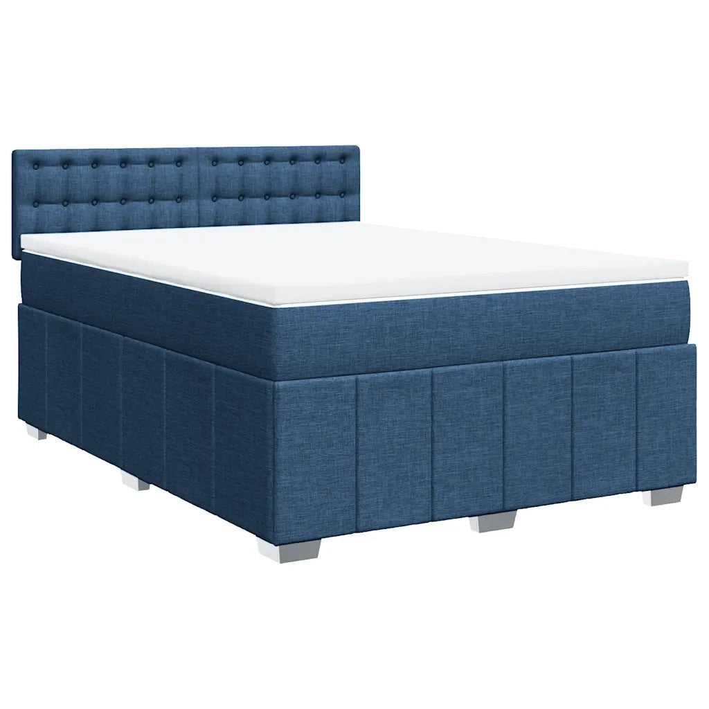 Giroletto a Molle con Materasso Blu 140x190 cm in Tessuto 3287083