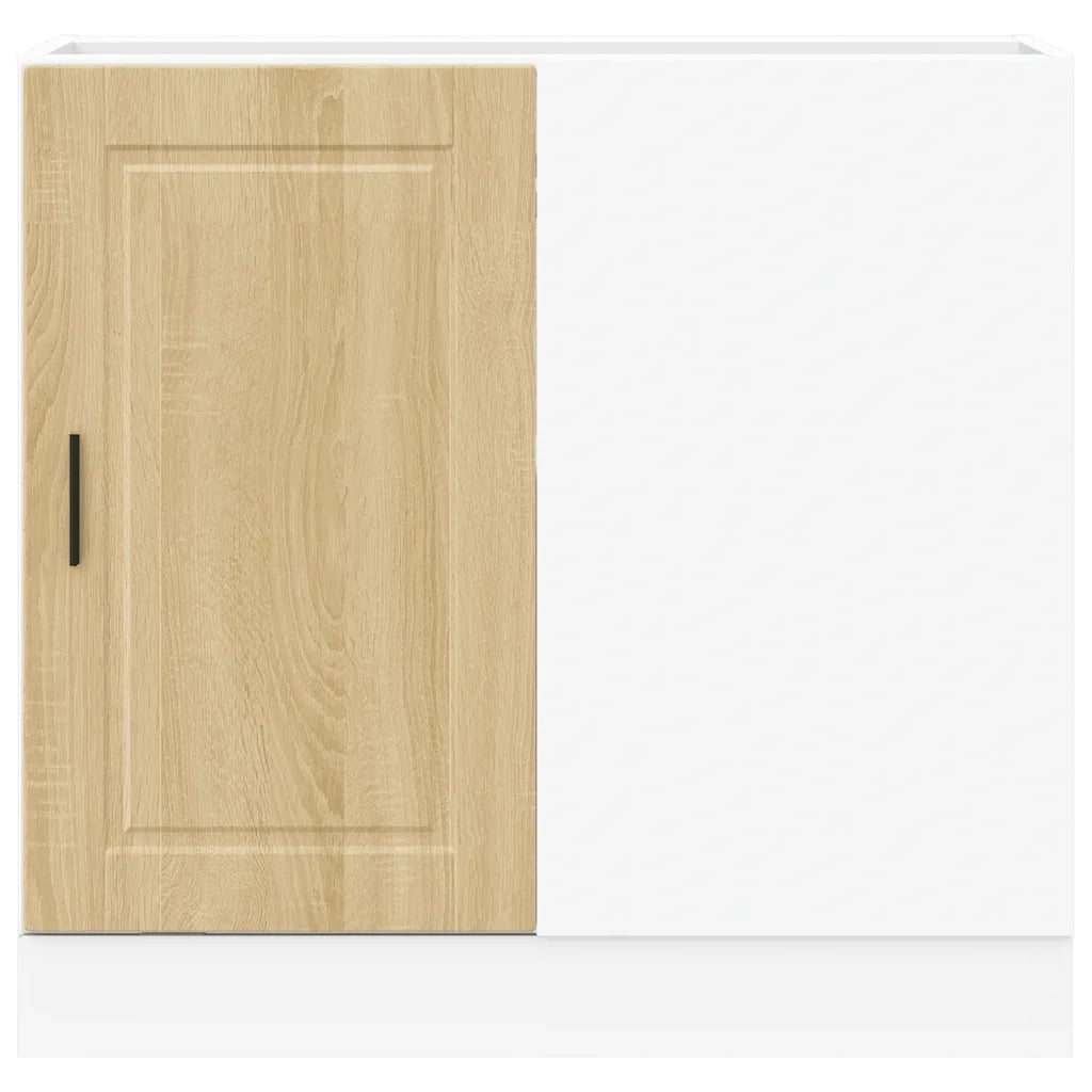Mobile da cucina moderno con pratico spazio contenitivo 86 x 46 x 81,5 cm realizzato in legno ingegnerizzato di rovere Sonoma 02_0050507