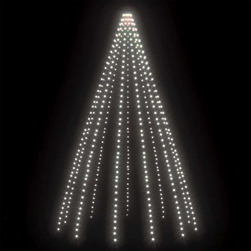 Luci per Albero 500 LED Bianco Freddo 500 cm Interno Esterno CFW7836543