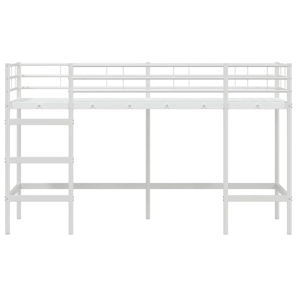 Struttura del letto loft per bambini Bianco 90 x 190 cm Acciaio 42020768