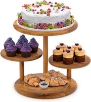Torrone a cupcake a 4 piani - standard per 50 cupcake - materiale in legno