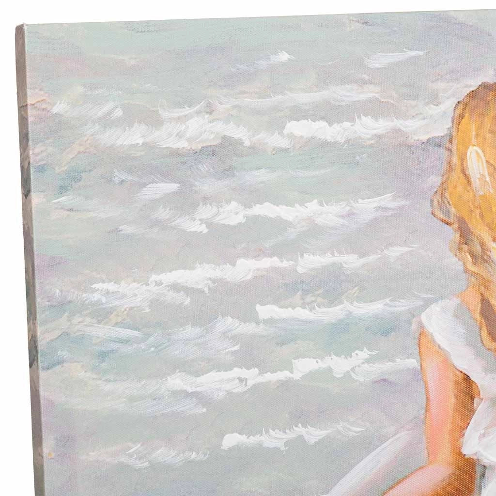 Quadro dipinto a mano con rilievo grigio 60x120x3h