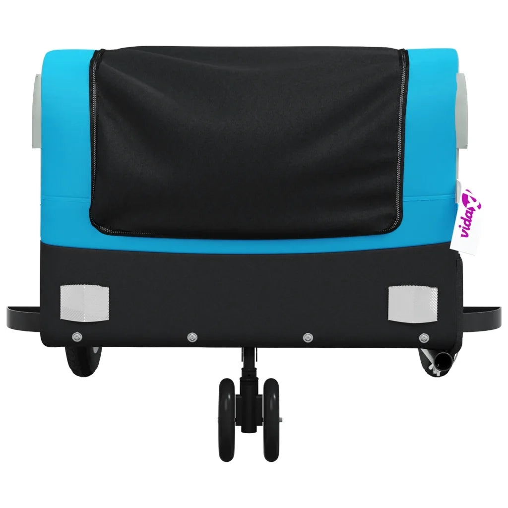 Rimorchio da Bici Nero e Blu 30 kg in Ferro CFW5193980