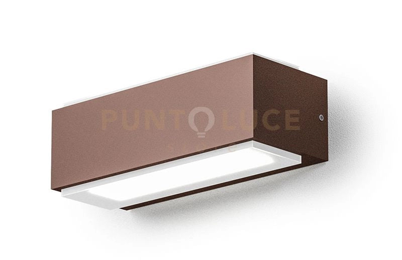GES962C- APPLIQUE LED 3000K 384LM 10W ALLUMINIO IP65 RUGGINE 18CM
