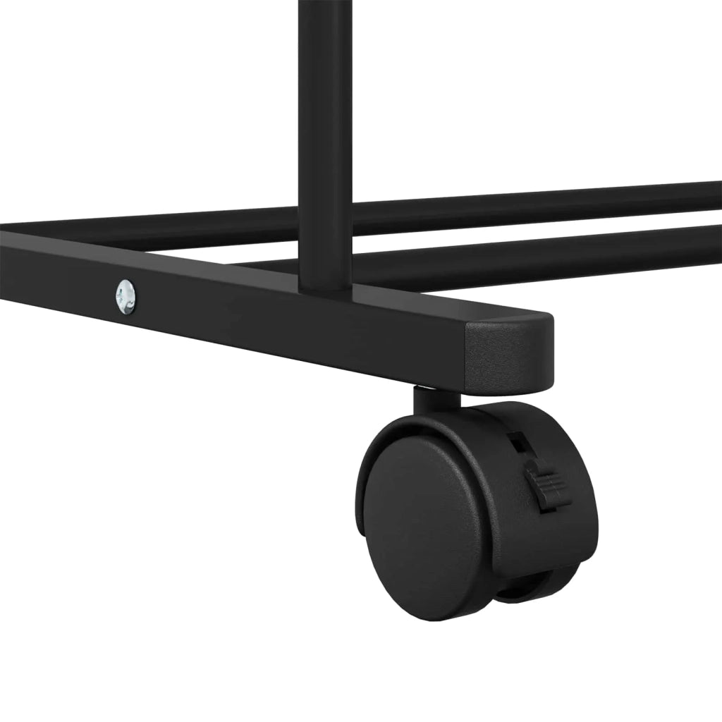 Stendibiancheria con lo scaffale Nero 80 x 53 x 156 cm 42021356