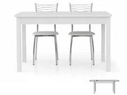 Tavolo moderno allungabile bianco frassinato 140x90x76h (609) - Mobili 2G