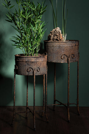 Set 2 Vasi in Ferro con Alz 31 H 69