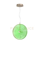 SOSPENSIONE JOKEY GRANDE VERDE 1 LUCE LED 3000K 1087LM 17W D.45CM