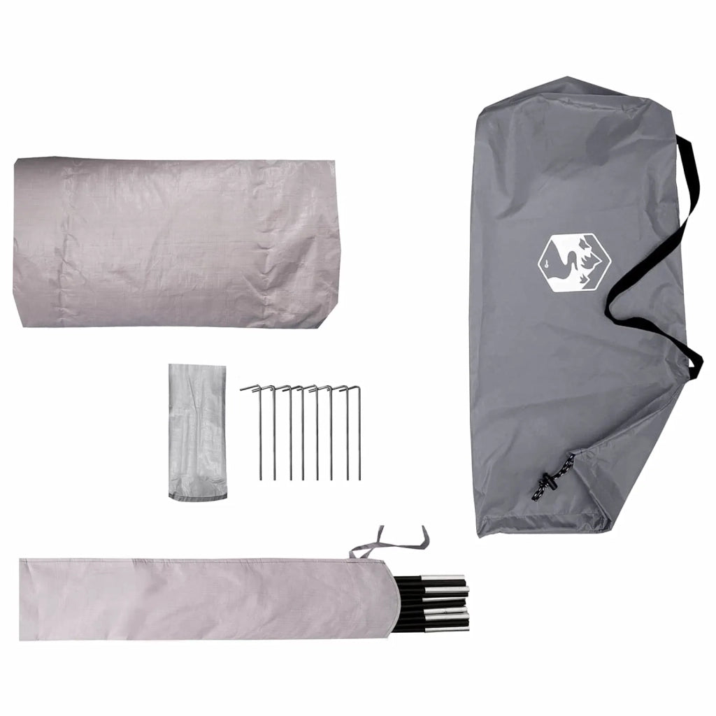 Tenda a tunnel Grigio e arancione 4 persone 42018567