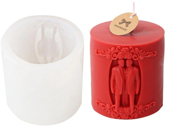 Modelli di cera in silicone - Mould per candele - Ideale per matrimoni - Decorazione per torta