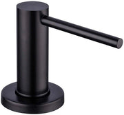 Dispensatore di sapone - 500 ml - Acciaio inossidabile 304 - 360° girabile - Sostenibile - Riutilizzabile - Adatto per fori da 25-40 mm nei lavello - Pratico - Nero - Alta qualità - 1 pezzo