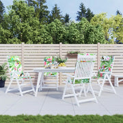 Cuscini per Sedia Schienale Alto 4pz Multicolore Tessuto Oxford 361926