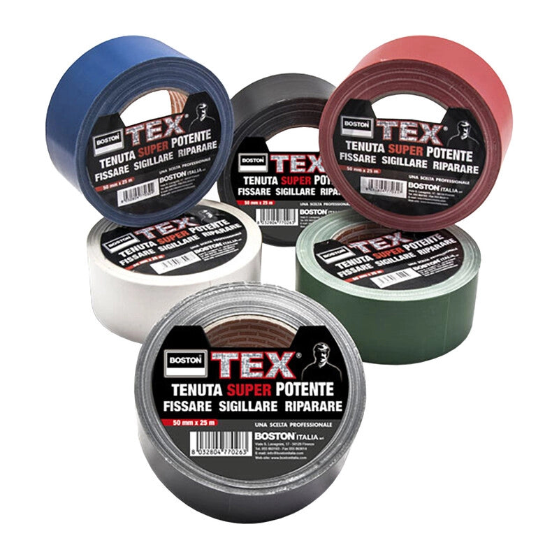 NASTRO ADESIVO TEX MM 50X25M ARGENTO- 1,0 pz