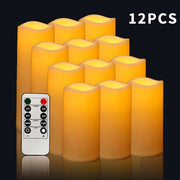 Lampade a Led per Simulazione di Candelabra, Atmosfera, Decorazione per Matrimonio, Natale - 12 pezzi